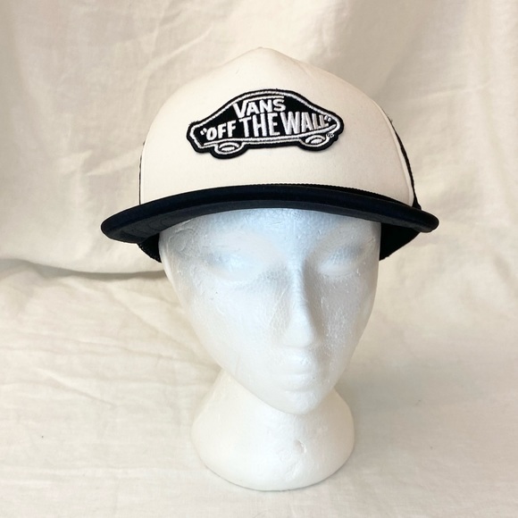Vans Classic Patch Black And White Trucker Snapback Hat - Picture 3 of 15